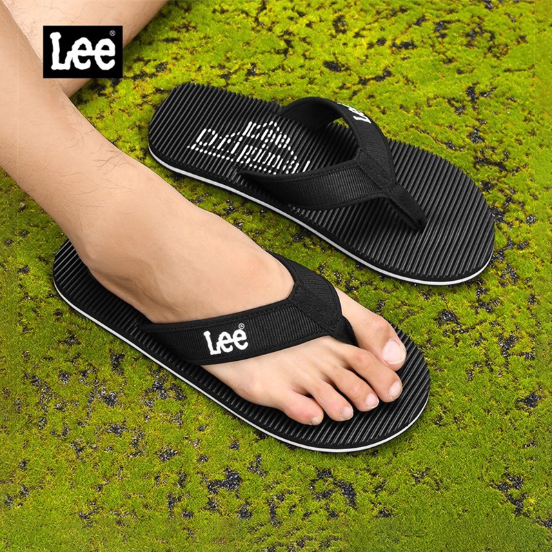 Lee官方人字拖拖鞋男款2026新款春季沙滩鞋男士高端黑色外穿凉鞋