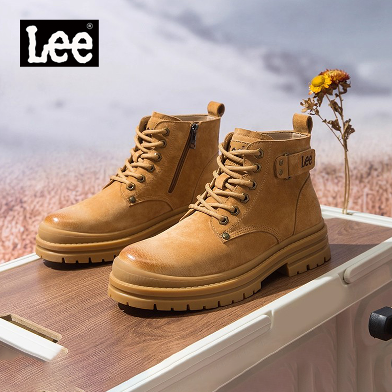 Lee官方旗舰店男鞋厚底马丁靴男