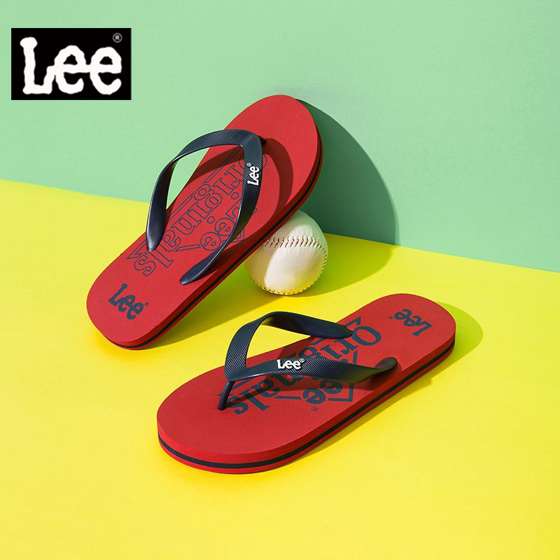 Lee男鞋官方高端人字拖男2026新款外穿春季红色潮流夹趾男凉拖鞋