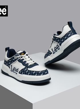 Lee男鞋2026春季新款鞋子男爆款潮鞋男士休闲运动鞋真皮板鞋女款