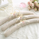 包布棉挂衣架家用防滑无痕植绒衣架服装 衣撑 店软海绵布艺衣服欧式