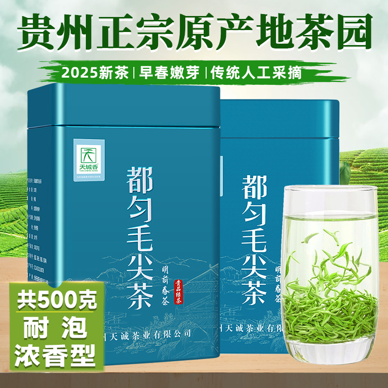 贵州茶叶都匀毛尖2025新茶罐装