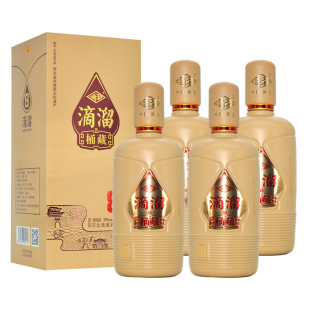 大名滴溜酒桶藏8 39度浓香型白酒整箱拍4瓶礼盒装纯粮固态礼品酒