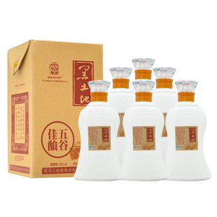 2013年黑土地酒五谷佳酿43度浓香型白酒整箱6瓶礼品盒装粮食老酒