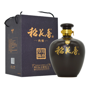湖北稻花香酒典雅岁月陈香52度浓香型白酒整箱1.5L大坛礼品盒装酒