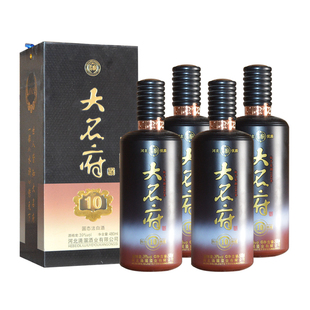 大名府酒10 39度浓香型白酒整箱4瓶礼盒装纯粮食酒婚宴请礼品酒