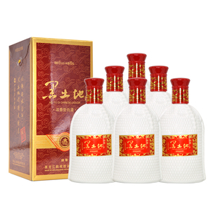 黑土地酒醇香42度浓香型白酒整箱6瓶礼盒装婚宴礼品酒固态法白酒