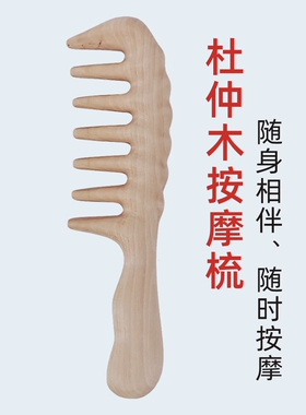 杜仲林按摩木梳梳通头部经络