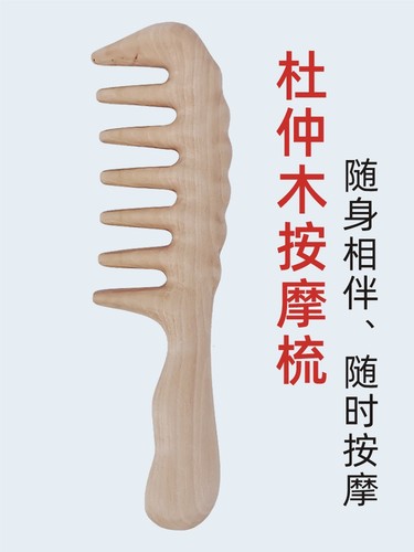 杜仲林按摩木梳梳通头部经络