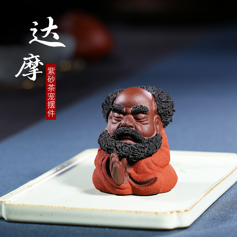 和泥有缘纯全手工盖托茶宠摆件