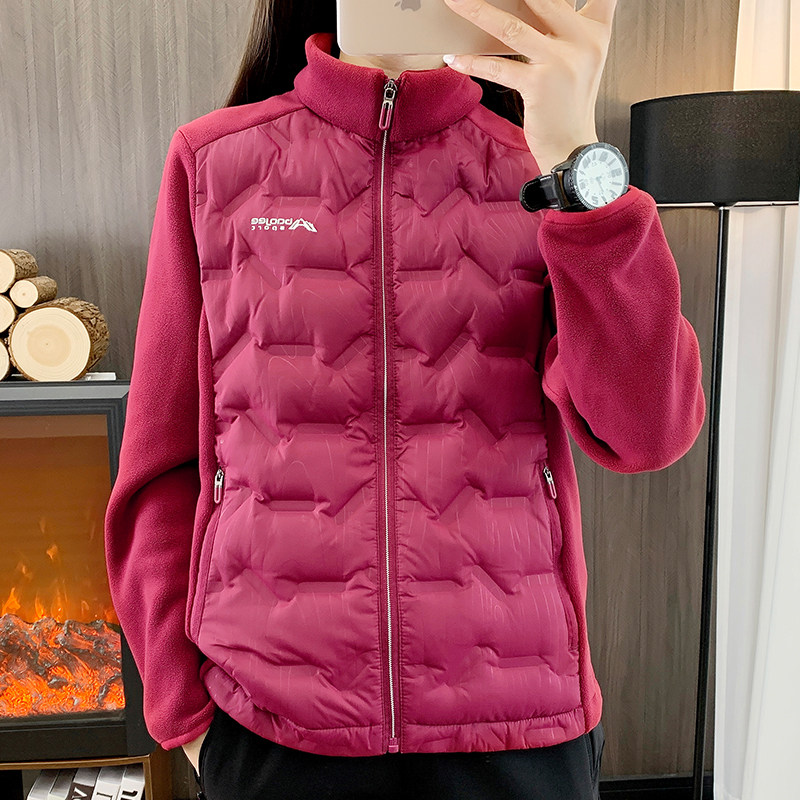 奥粒绒拼羽绒抓绒衣外套女秋冬保暖轻便内搭休闲立领鸭绒上衣褂子,户外/登山/野营/旅行用品,抓绒衣,淘宝优惠券,粉丝福利购,淘宝优惠卷