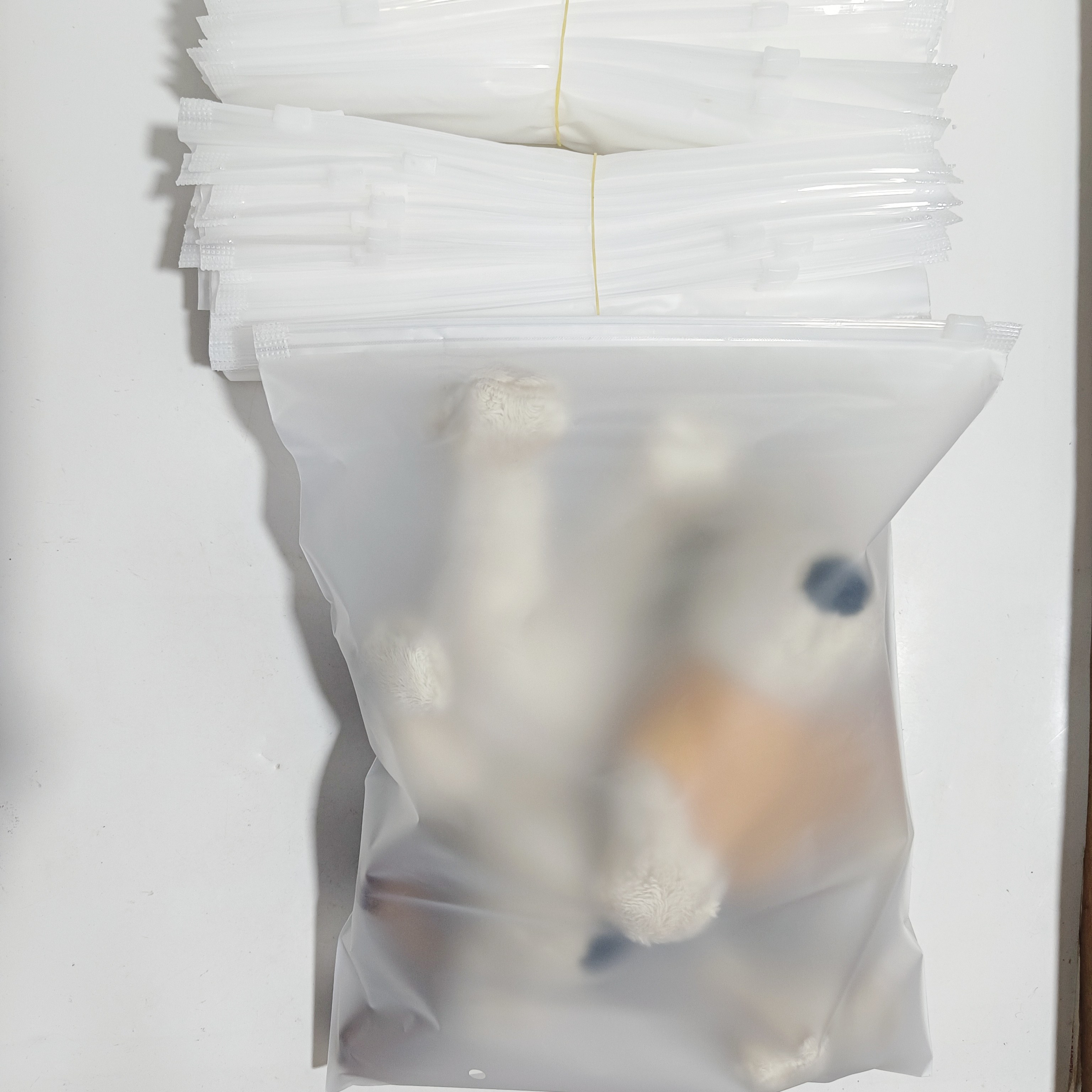 衣服服装拉链打包袋包装袋塑料透明自封袋封口袋PE磨砂包装袋