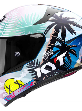新款KYT摩托车全盔TTR头盔男女士四季摩托车全覆式个性机车冬季