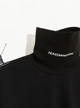 GD权志龙同款高领长袖pmo男女内搭打底衫学生春秋T恤潮牌衣服