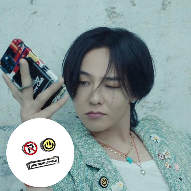 权志龙ins同款pmo潮流胸针徽章