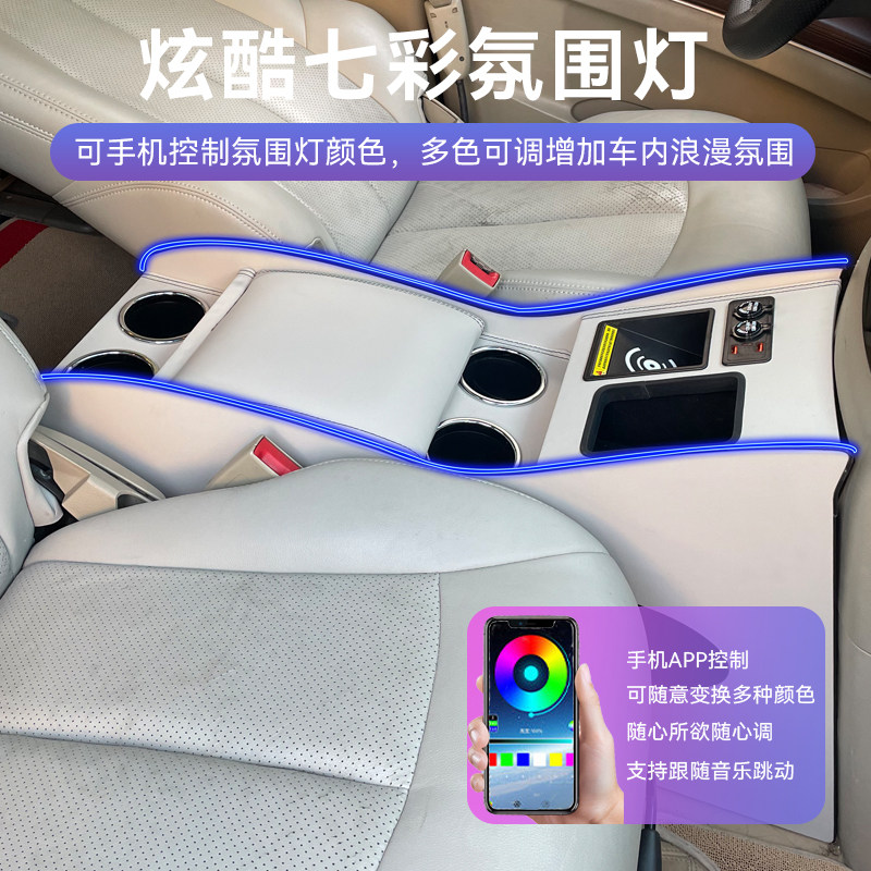 11-20款别克GL8胖头鱼25S 28T扶手箱改装中央专用汽车手扶储物盒