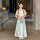 古风夏季 公主裙 汉服女大童夏装 洋气中式 中国风马面裙套装 2024新款