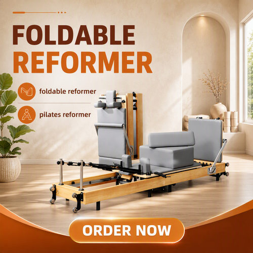 橡木普拉提核心床Reformer综合训练器核心锻炼可折叠家用健身器材