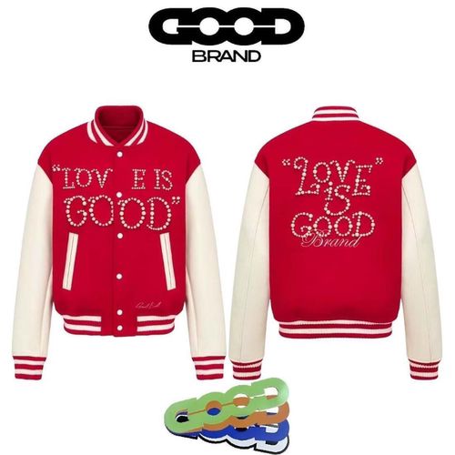 GOODBRAND美式珍珠棒球服高品质