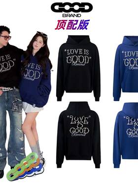 GOODBRAND珍珠连帽卫衣男女