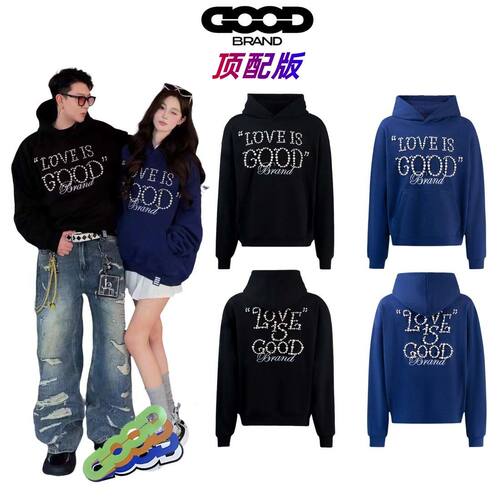 GOODBRAND珍珠连帽卫衣男女