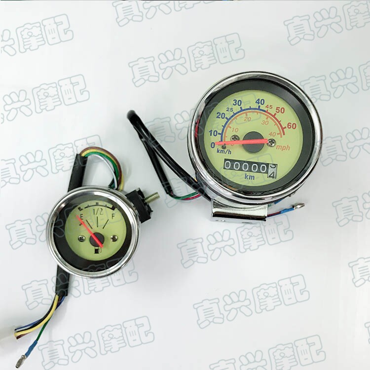 摩托车改装里程表适用雅马哈VINO二2冲小龟汽油表油量仪表迈速表