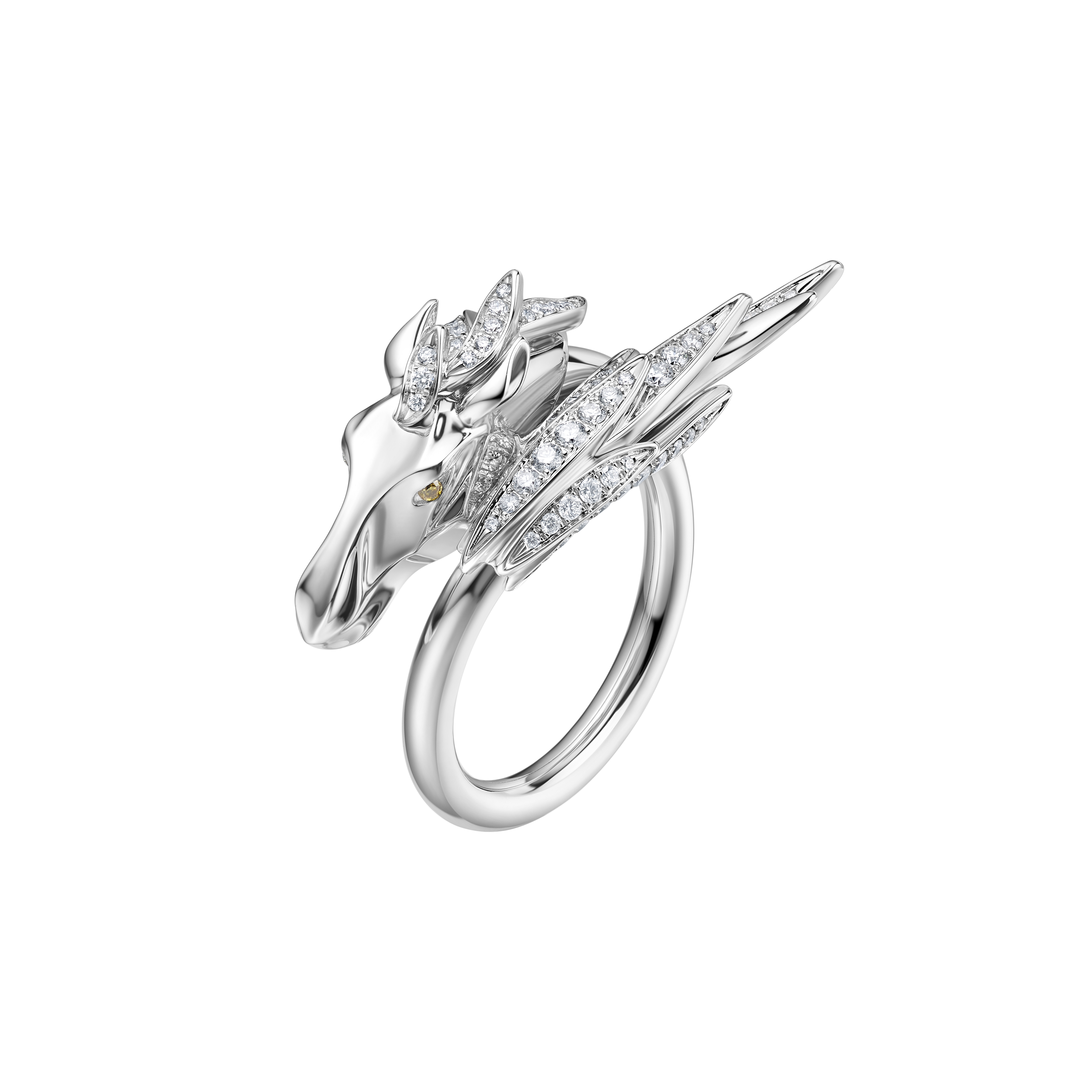 CC卡美珠宝东方有境系列 御风18K金钻石戒指女款高级珠宝礼物