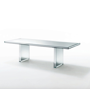 ITALIA长桌餐桌会议桌休闲桌PRISM镜面玻璃现代简约 意大利GLAS