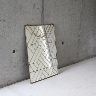 日本DETAIL Geometry Wall Hanging Mirror “01-L”复古挂镜