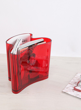 意大利Guzzini 置物筐收纳盒 红色32*22.8*h31cm