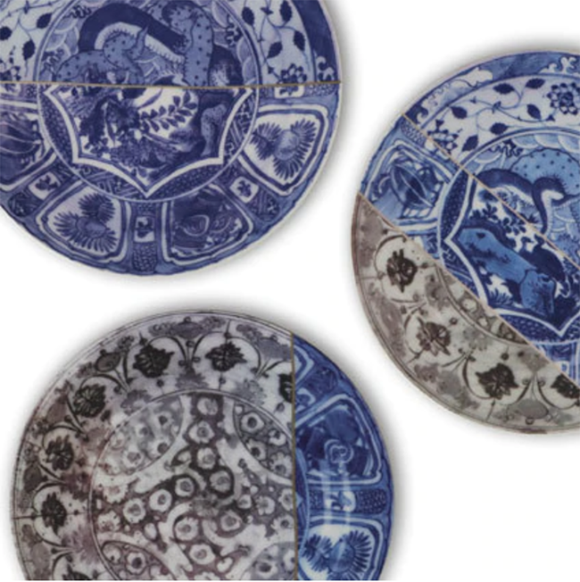 英国mineheart kintsugi plates 瓷片拼接盘子3种