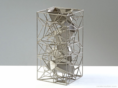 荷兰Sander Mulder 花瓶 Voronoi创意设计进口