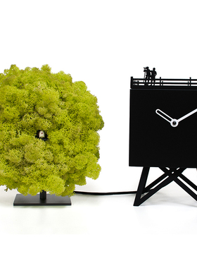 意大利Progetti咕咕钟Birdwatching布谷鸟座钟表家居设计创意欧式