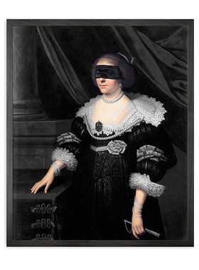 英国Mineheart Blindfold -7 Framed Printed 蒙住眼睛装饰画