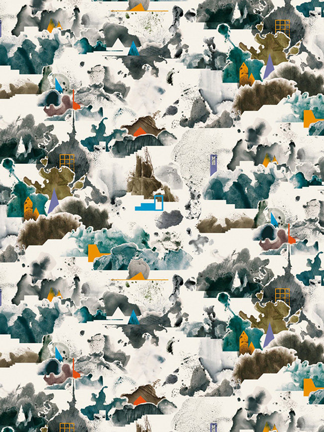 法国Moustache Wallpaper Fog 云雾风景墙纸壁纸进口