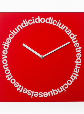 意大利Progetti挂钟Dodici时钟表个性家居创意设计欧式进口