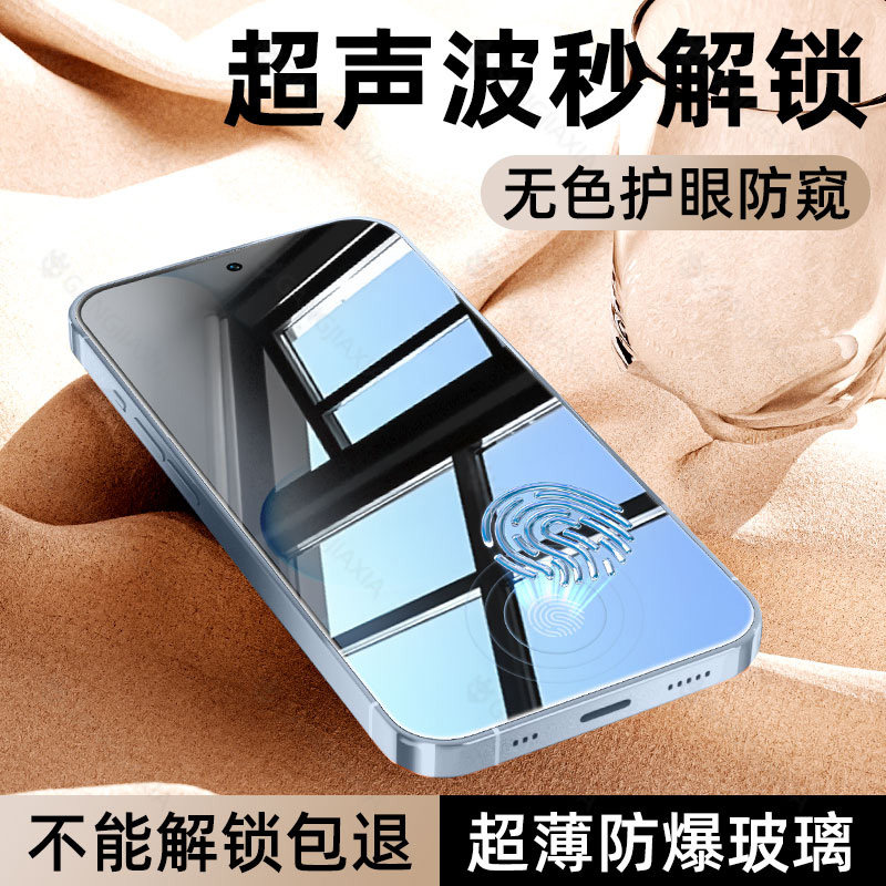 [新款超声波秒解锁防窥膜]炫威适用华为荣耀500Pro防窥钢化膜