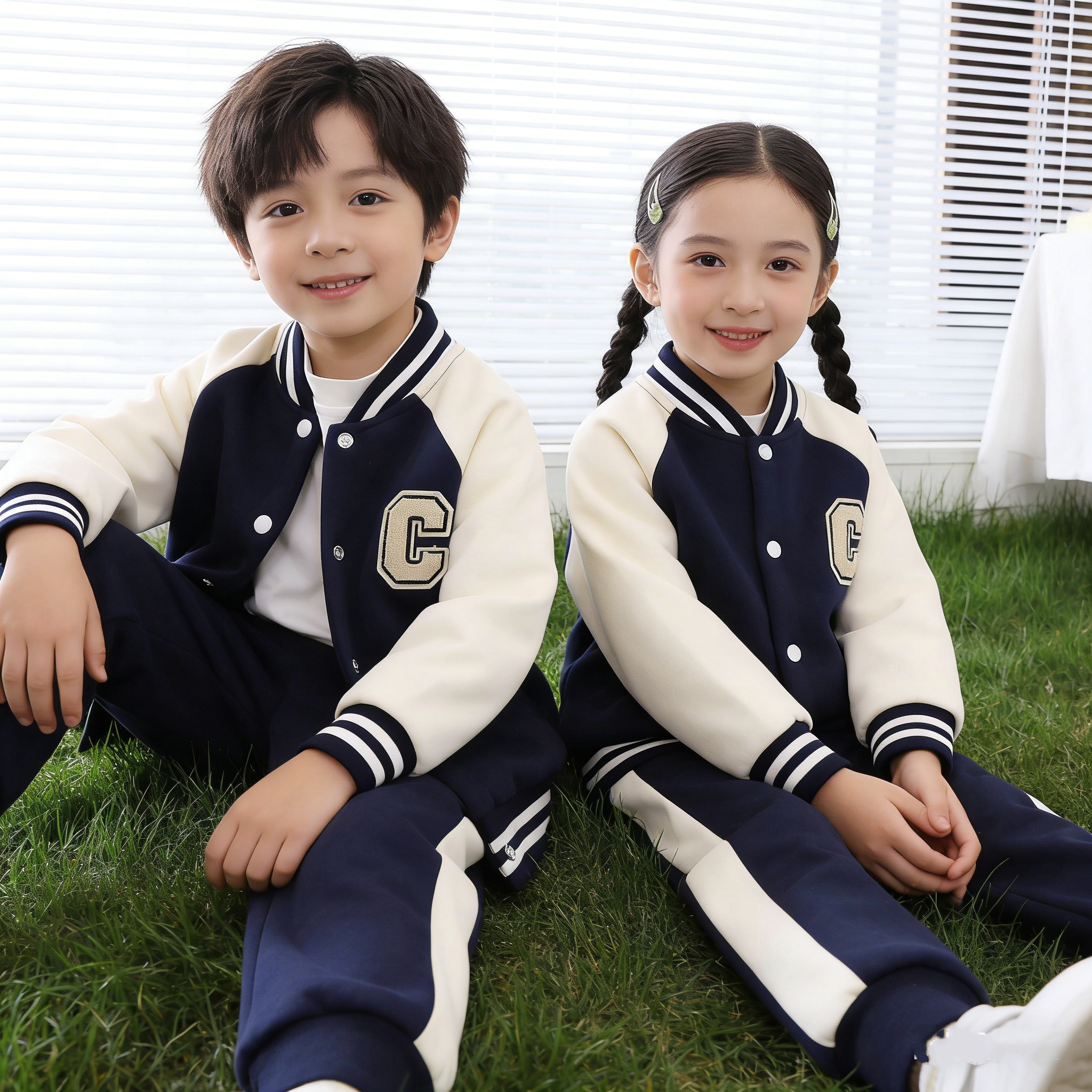 男童棒球服春秋季儿童新款开衫外套女童休闲运动春装宝宝夹克上衣