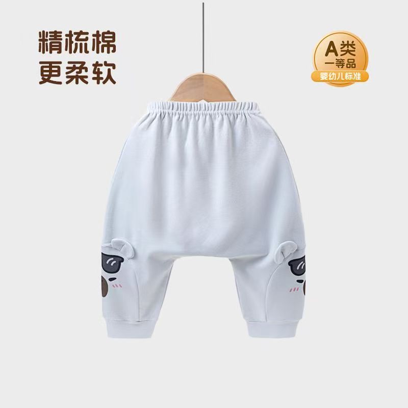 婴幼儿保暖裤子护肚外穿高弹舒适