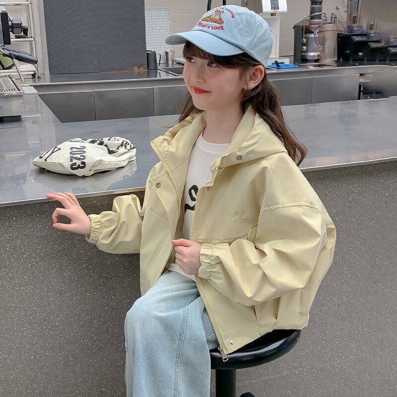 女童外套春秋2026春季新款女宝宝早春上衣女孩夹克儿童冲锋衣春装