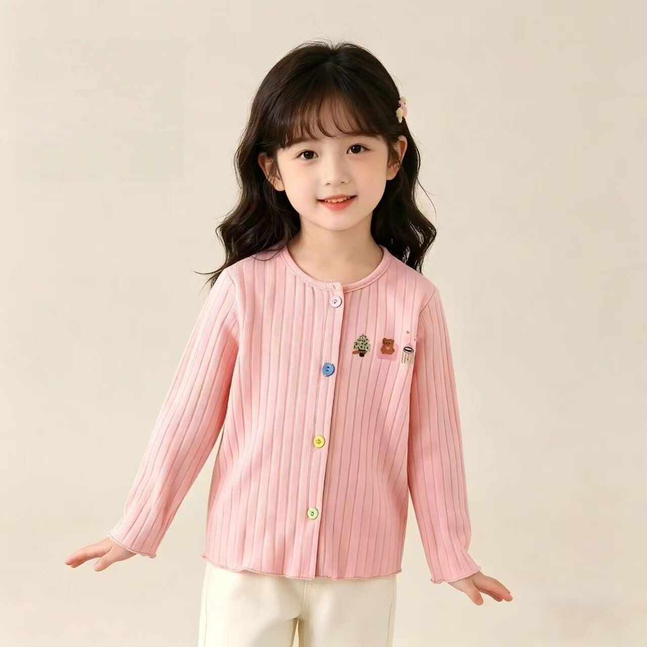 2026新款女童春秋针织开衫儿童