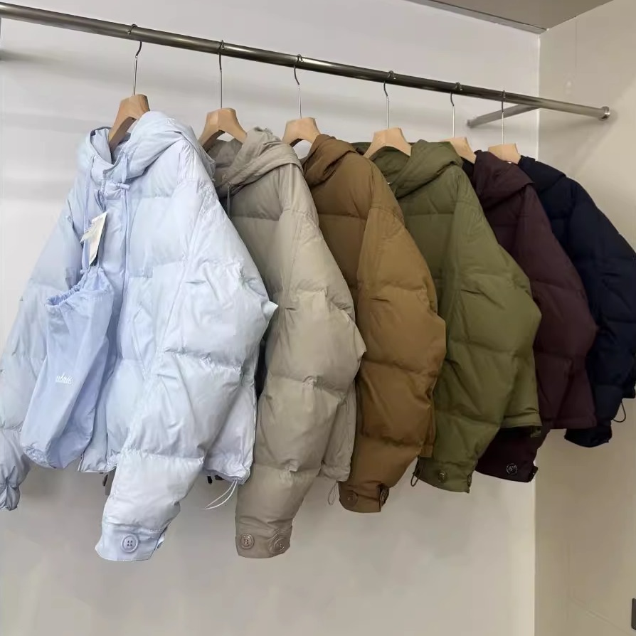 秋冬连帽宽松面包服女加厚羽绒服