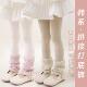 小女孩外穿蕾丝纯棉九分连体袜子 儿童打底裤 女童裤 袜春秋不连脚款