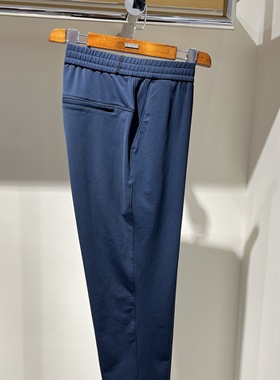 路卡迪龙专柜25秋冬款羊毛混纺保暖男士直筒运动休闲裤112235201B