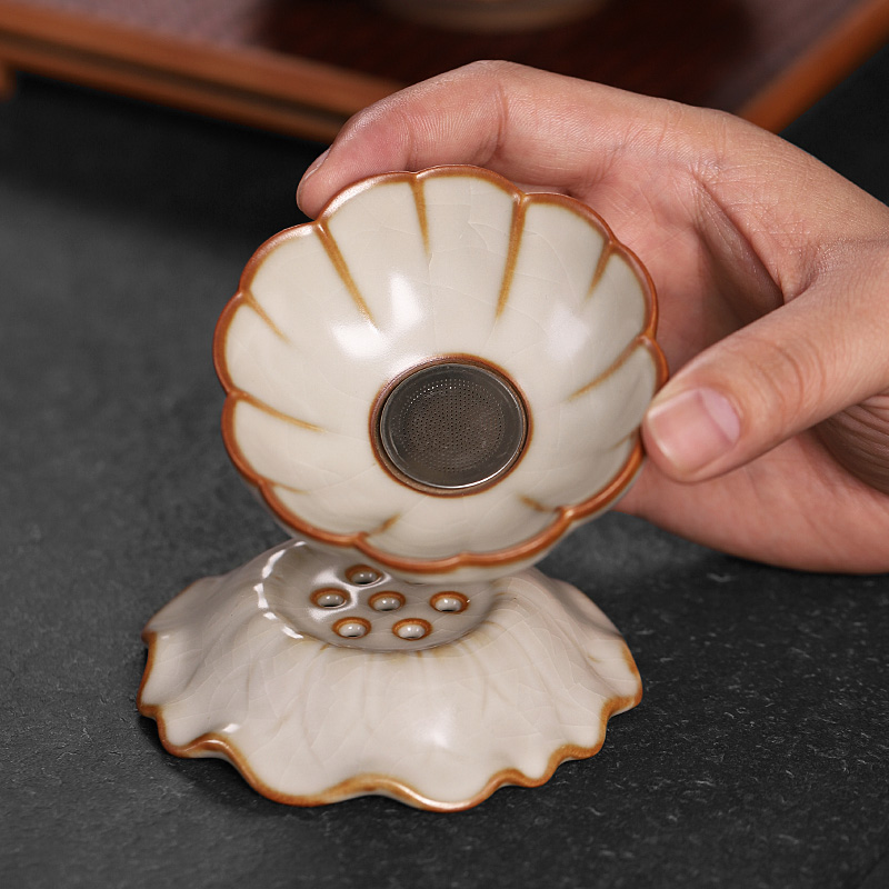 台湾柏韵汝窑茶漏茶滤陶瓷