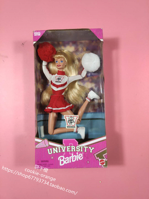 发 Barbie Wisconsin University 1996 啦啦队长芭比娃娃