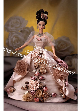 发 Barbie Antique Rose Schwarz 1996 古典玫瑰芭比娃娃