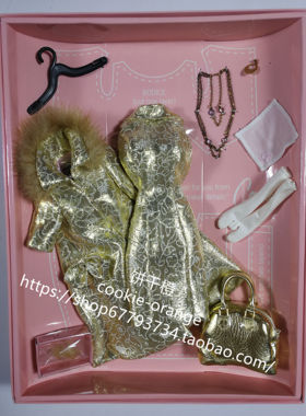 发 Barbie A Golden Year Dressmaker Details Couture 2009 礼服