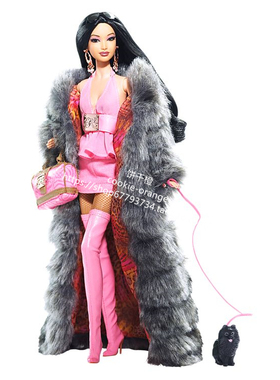 发 Barbie Kimora Lee Simmons 2008 名人超模芭比娃娃