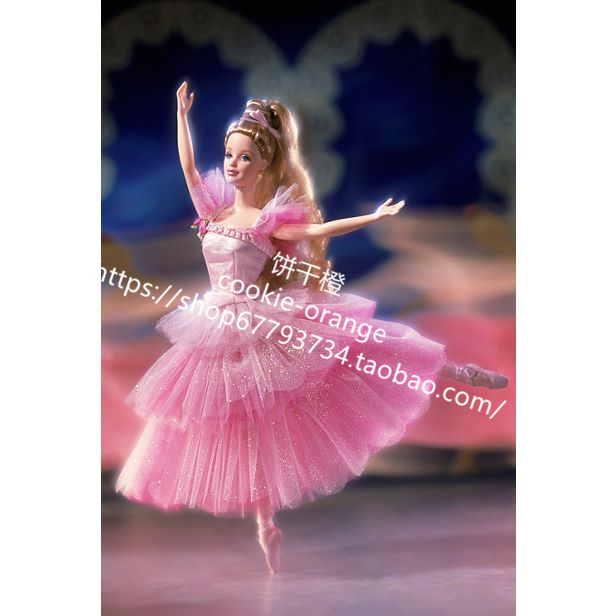 发 Barbie Nutcracker Flower Ballerina 2000 胡桃夹子芭比娃娃